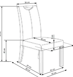Krzesło Roca buk/ beżowe