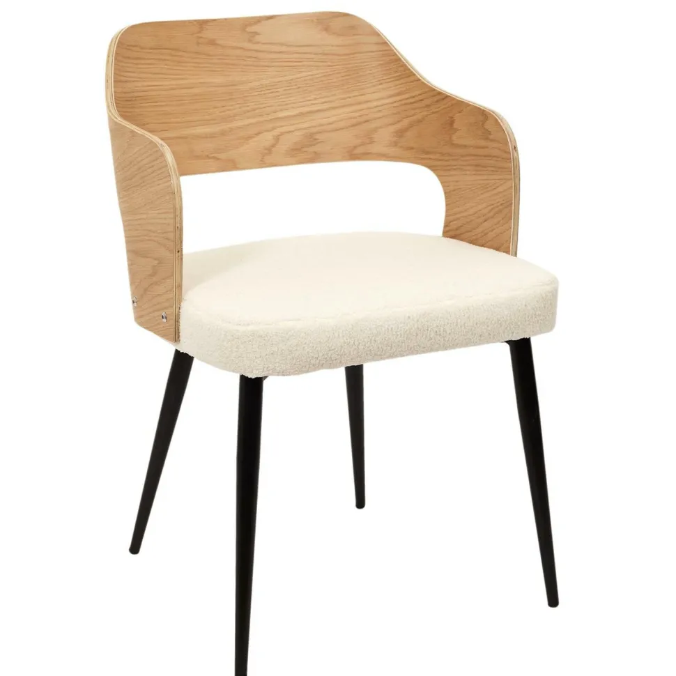 Krzesło Roki beżowe bouncle