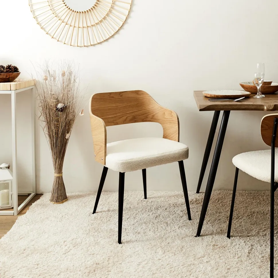 Krzesło Roki beżowe bouncle