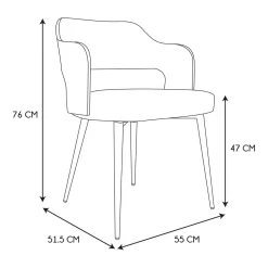 Krzesło Roki beżowe bouncle