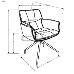Krzesło Rolan szare