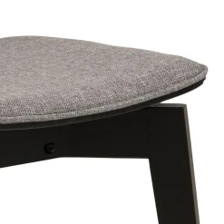 Krzesło Roxby tapicerowane szare/czarne