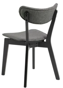 Krzesło Roxby tapicerowane szare/czarne