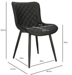 Krzesło Roxino czarne