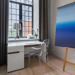 Krzesło Royal inspirowane Louis Ghost szare z tworzywa