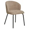 Krzesło Safira boucle beżowe/czarne