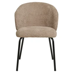 Krzesło Safira boucle beżowe/czarne