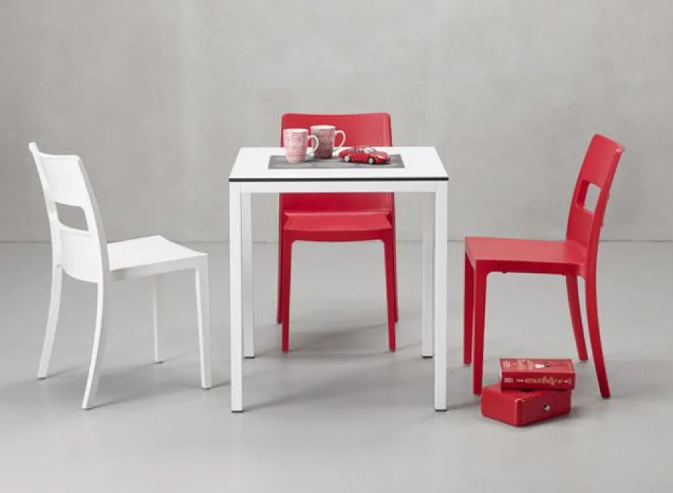 Krzesło Sai antracytowe z tworzywa