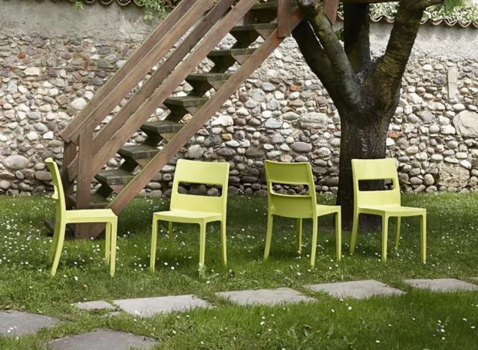 Krzesło Sai antracytowe z tworzywa