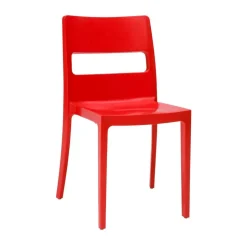 Krzesło Sai czerwone z tworzywa