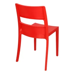 Krzesło Sai czerwone z tworzywa