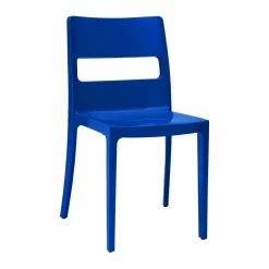 Krzesło Sai niebieskie ciemne z tworzywa
