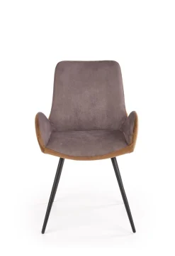 Krzesło Sarah szare/brązowe