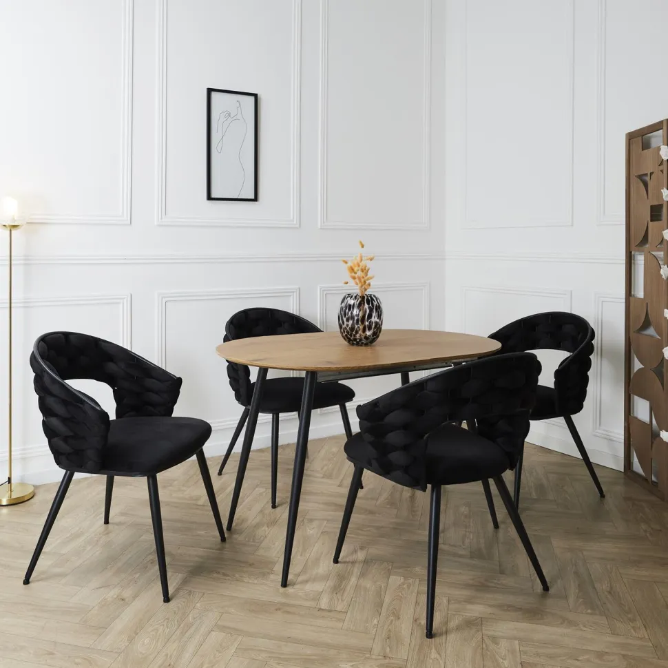 Krzesło Sawyer czarne