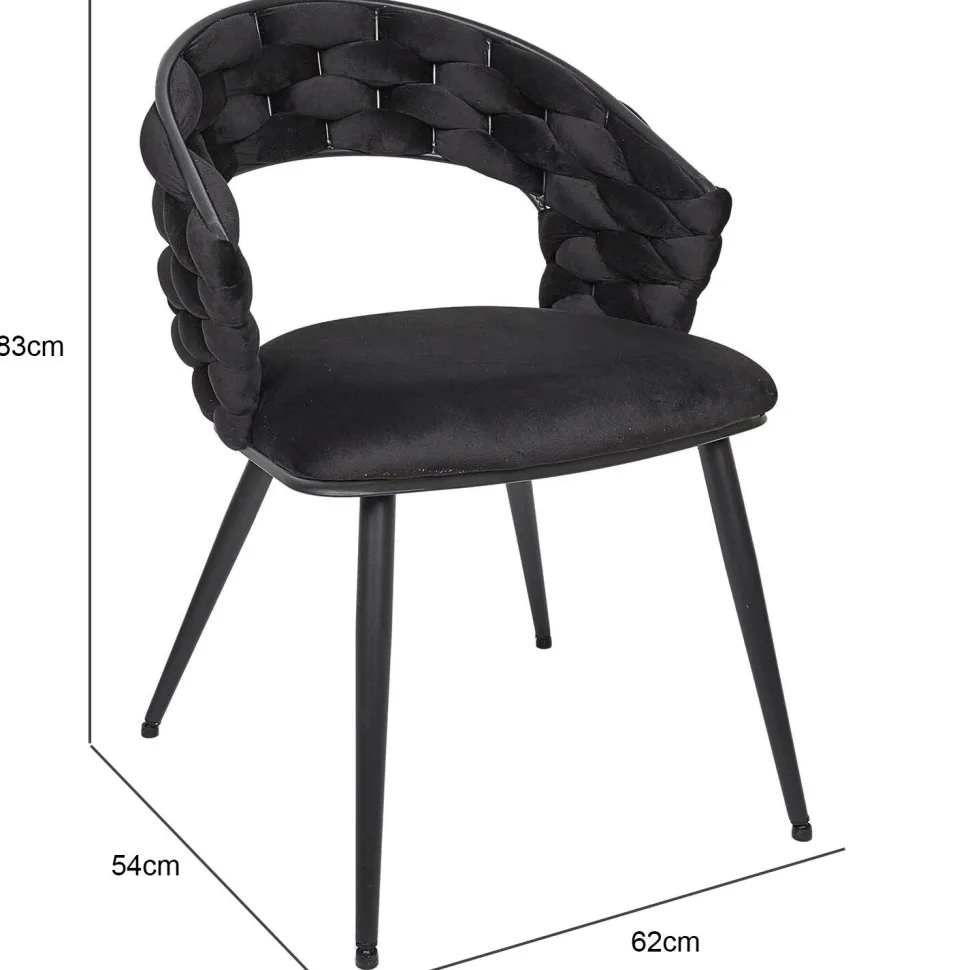 Krzesło Sawyer czarne