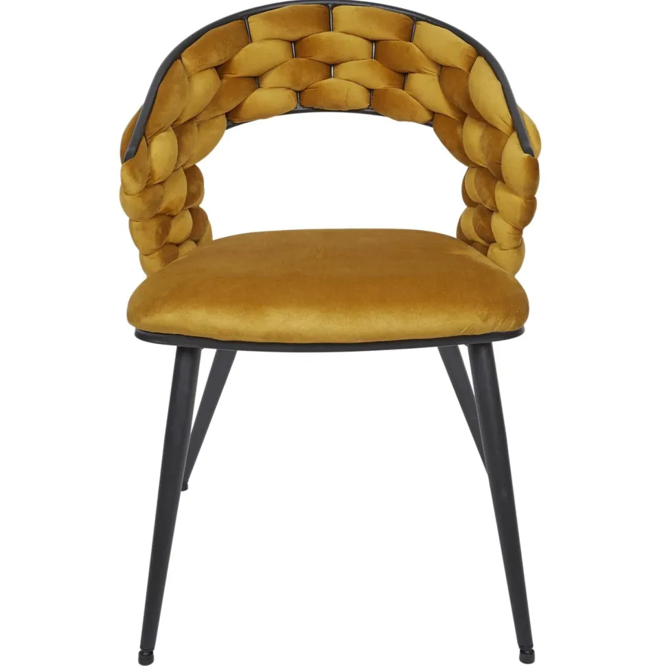 Krzesło Sawyer musztardowe