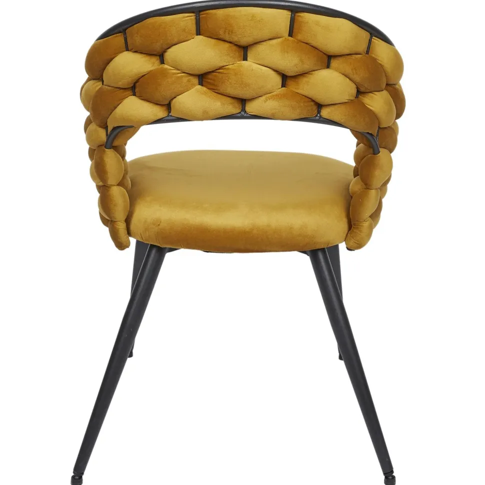 Krzesło Sawyer musztardowe