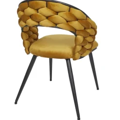 Krzesło Sawyer musztardowe