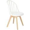 Krzesło Sirena białe skandynawskie