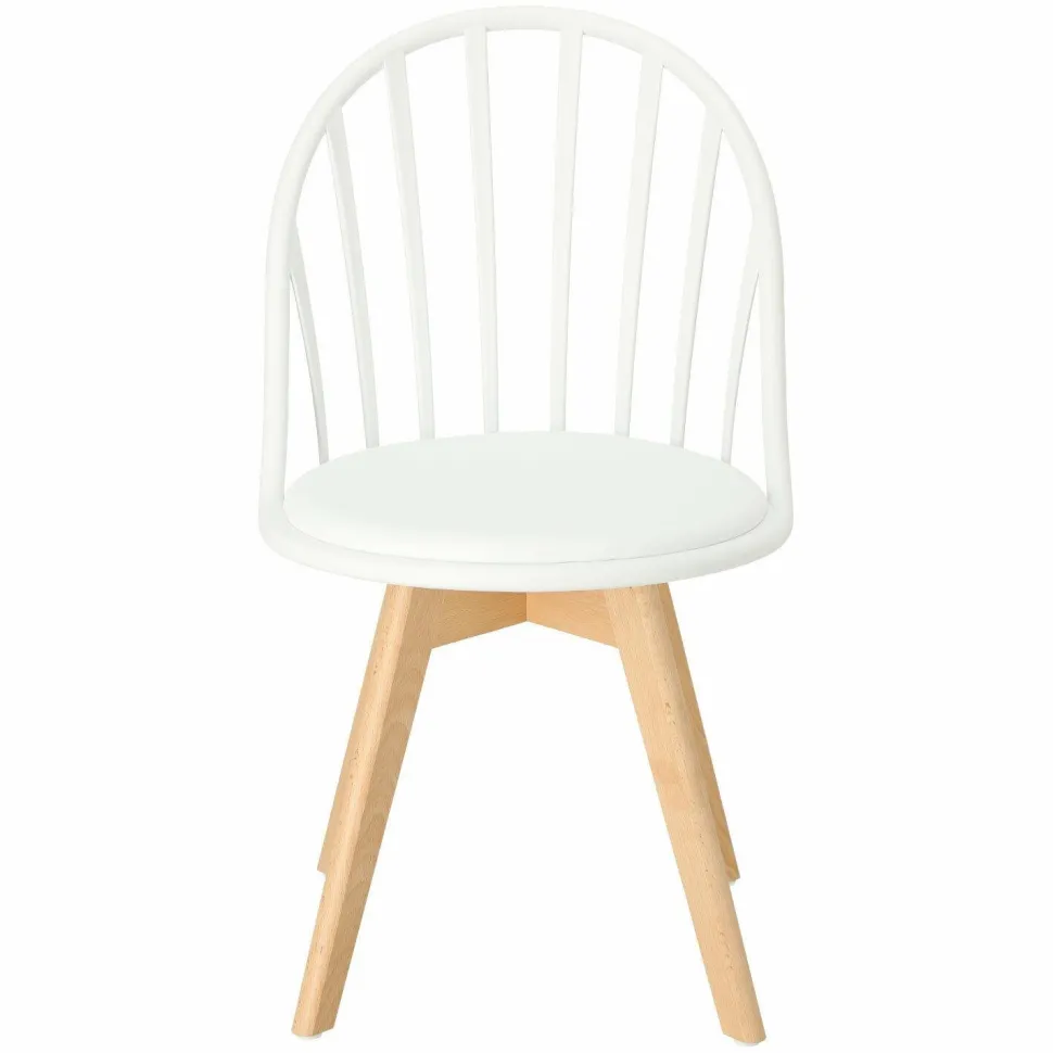 Krzesło Sirena białe skandynawskie