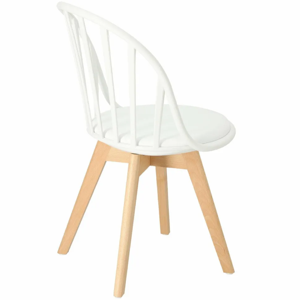 Krzesło Sirena białe skandynawskie