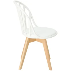 Krzesło Sirena białe skandynawskie