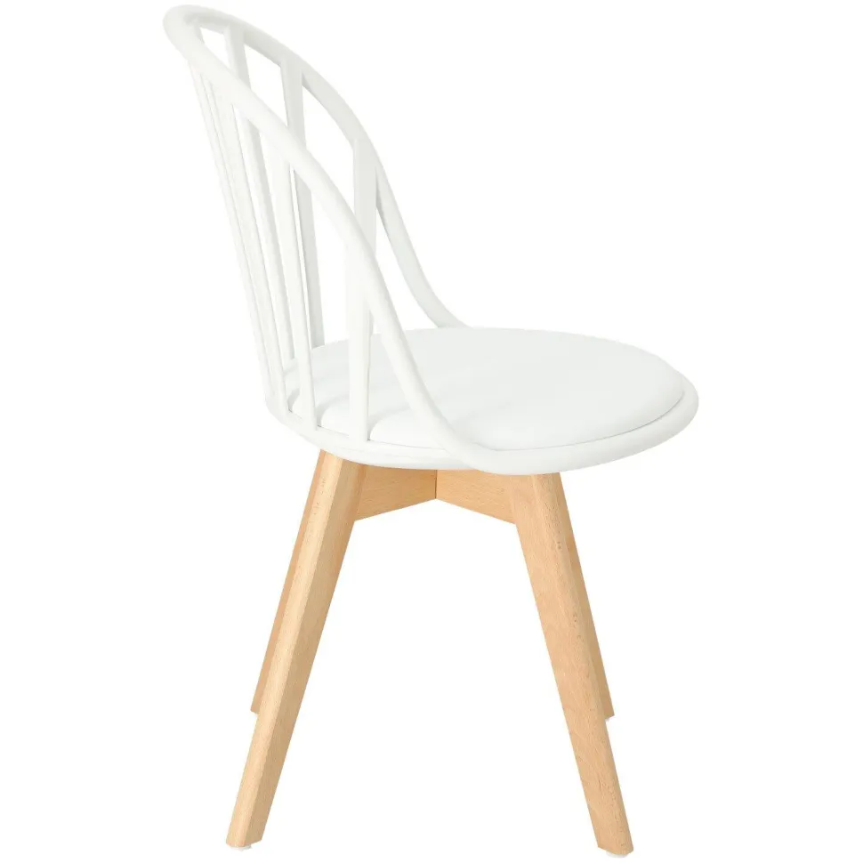 Krzesło Sirena białe skandynawskie