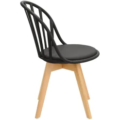 Krzesło Sirena czarne loftowe