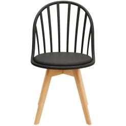 Krzesło Sirena czarne loftowe