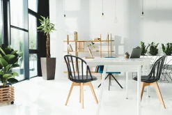 Krzesło Sirena czarne loftowe