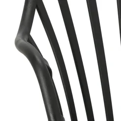 Krzesło Sirena z podłokietnikami czarne