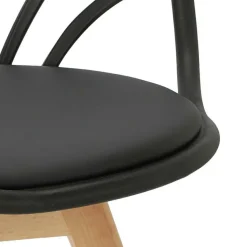 Krzesło Sirena z podłokietnikami czarne