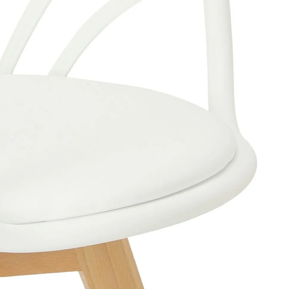 Krzesło Sirena z podłokietnikami białe