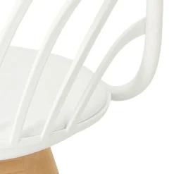 Krzesło Sirena z podłokietnikami białe