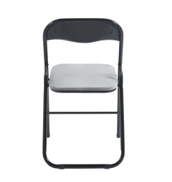 Krzesło składane Amun Velvet szare