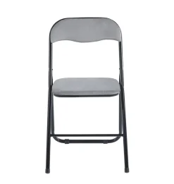 Krzesło składane Amun Velvet szare