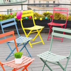 Krzesło składane Greensboro grafitowe