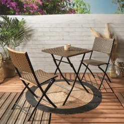 Krzesło składane Marron plecione