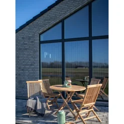 Krzesło składane Toledo z drewna tekowego