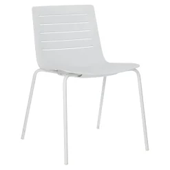 Krzesło Skin 4 białe podstawa biała z tworzywa