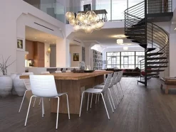 Krzesło Skin 4 białe podstawa biała z tworzywa