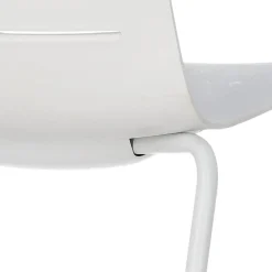 Krzesło Skin 4 białe podstawa biała z tworzywa