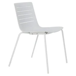 Krzesło Skin 4 białe podstawa biała z tworzywa