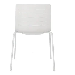 Krzesło Skin 4 białe podstawa biała z tworzywa