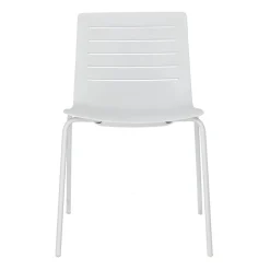 Krzesło Skin 4 białe podstawa biała z tworzywa