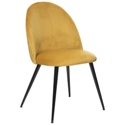 Krzesło Slano VIC żółte pikowane
