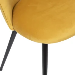 Krzesło Slano VIC żółte pikowane