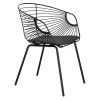 Krzesło Sligo czarne metalowe