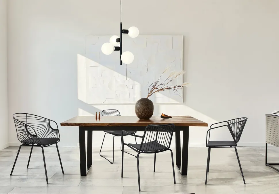 Krzesło Sligo czarne metalowe