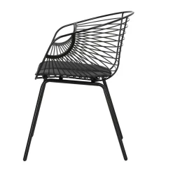 Krzesło Sligo czarne metalowe
